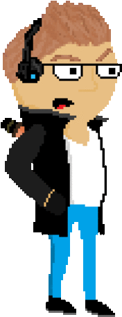 Took Some Time To Create, First I Drew The Pixel Art - Cartoon (269x480)