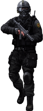 Swat Approaching With Fun - Swat Transparent Background (400x400)