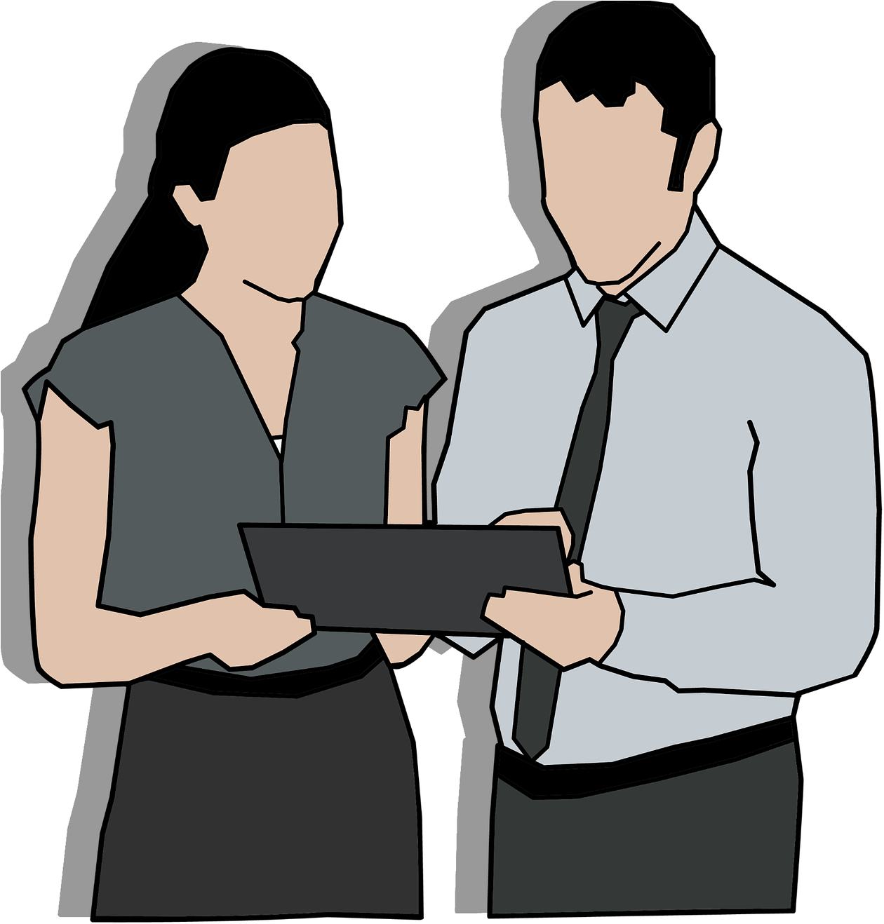 Word In Transition - Co Worker Clipart (1263x1331)