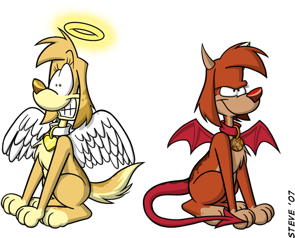 Good Dog, Bad Dog By Stevethepocket - Good Dog Bad Dog (624x480)