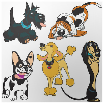Cartoon Basset Hound 5'x7'area Rug (400x400)