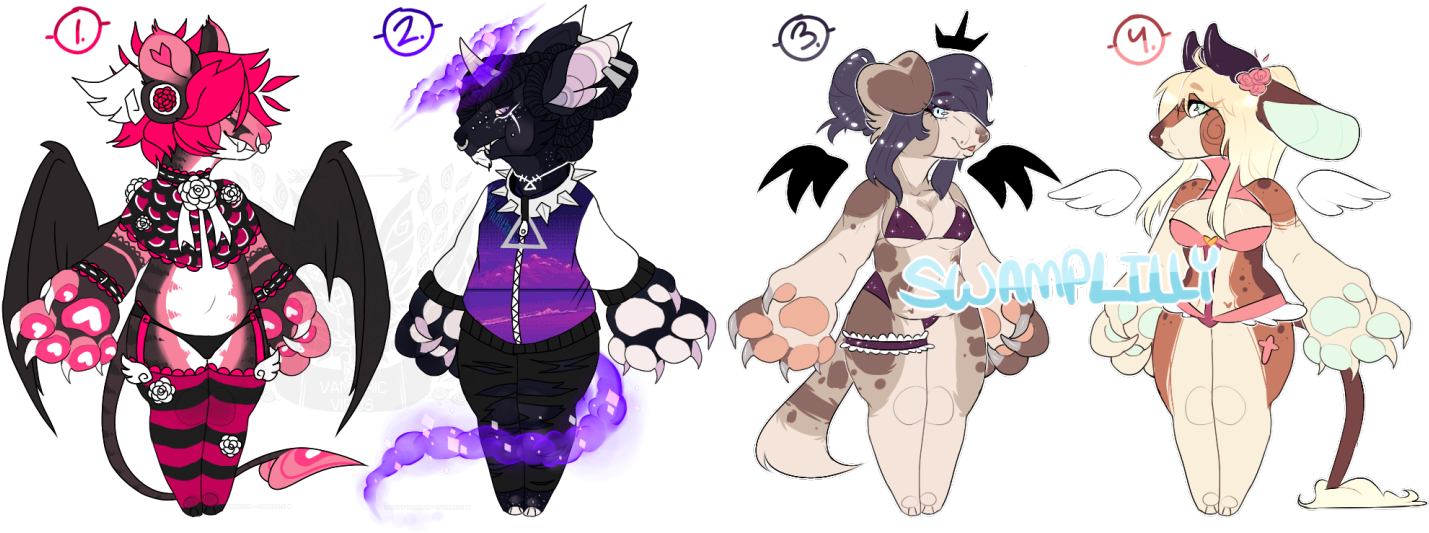 Anthro Dogs Batch - Cartoon (1440x533)