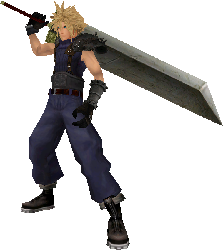 Final Fantasy 7 Ultima Materia - Cloud Super Smash Bros (811x898)