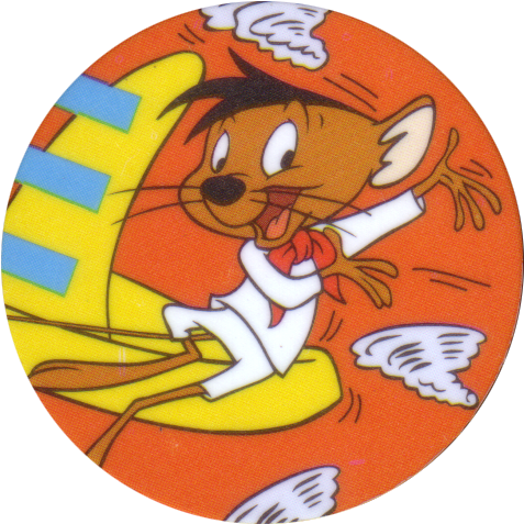 Tazos > Series 1 > 041 060 Looney Tunes 47 Speedy Gonzales - Speedy Gonzales (500x500)