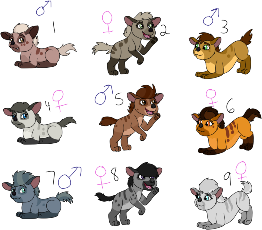 Hyena Clipart Tlk - Tlk Hyena Adopt Open (895x893)