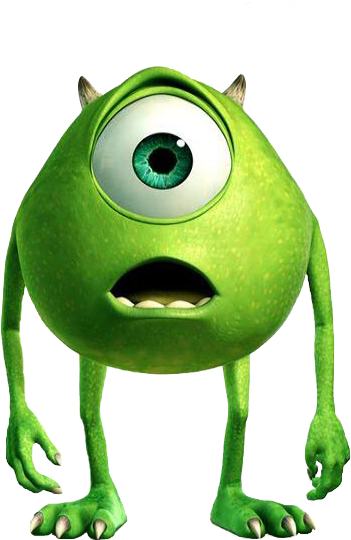 Mike Monstros Sa - Monster Inc Green Character (451x540)