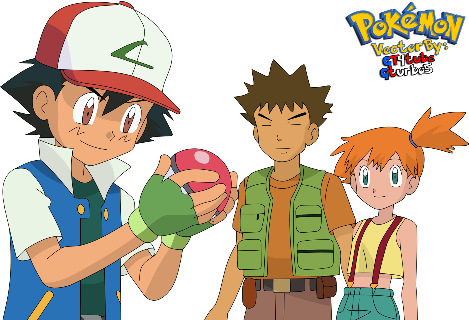 Gt4tube 30 1 Ash Ketchum Pokeball - Ash Ketchum Misty Brock (1600x1092)