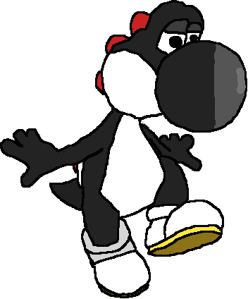 Yoshisaur K - Fireball - Black Yoshi (352x424)