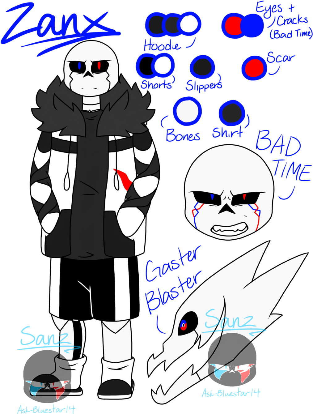 Zanx Reference Sheet 1 By Sanzunderrise Zanx Reference - Cartoon (1024x1365)