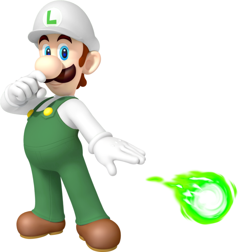 Fire Luigi - Super Mario Fire Luigi (907x881)