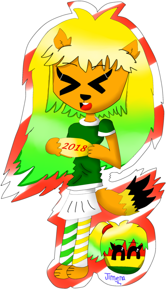 2018 New Year By Patricia By Jime Cha02 - Illustration (761x1051)