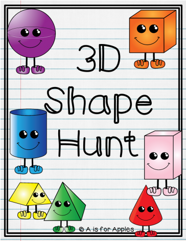 3d Shape Hunt {freebie} - 3d Shapes Differentiated Worksheets (470x470)