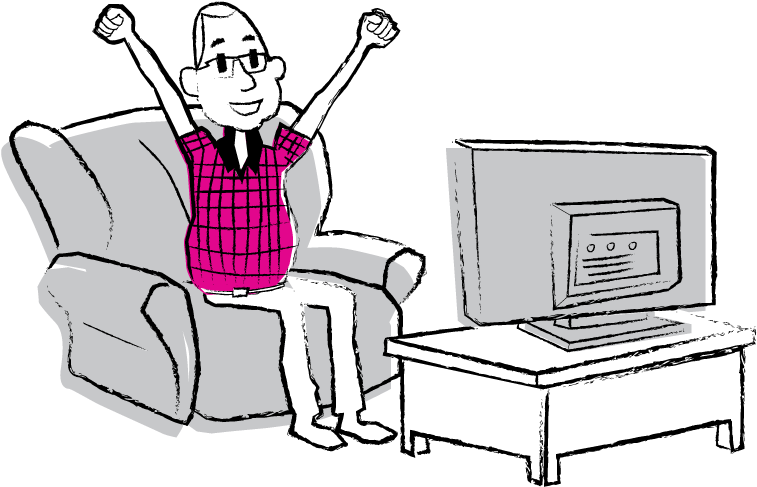 Tv Occurred In The Past, Particularly Useful If A Program - Cartoon (792x595)