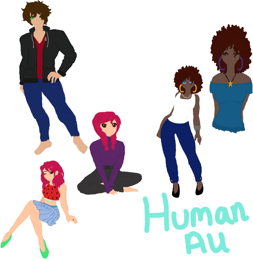 Human Au By Phobwatch - Cartoon (894x894)