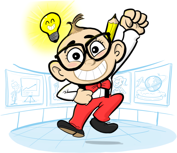 Of Watching How The Drawings Emerge And A Line Turns - Cartoon (1024x662)