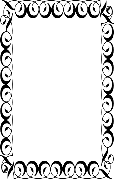 Portrait Borders Clipart 2 By Kathleen - Borders Clip Art (378x593)