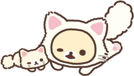 Rilakkuma Cute Kawaii Blog Everything Kawaii Cute - Korilakkuma And Cute Cats (700x355)