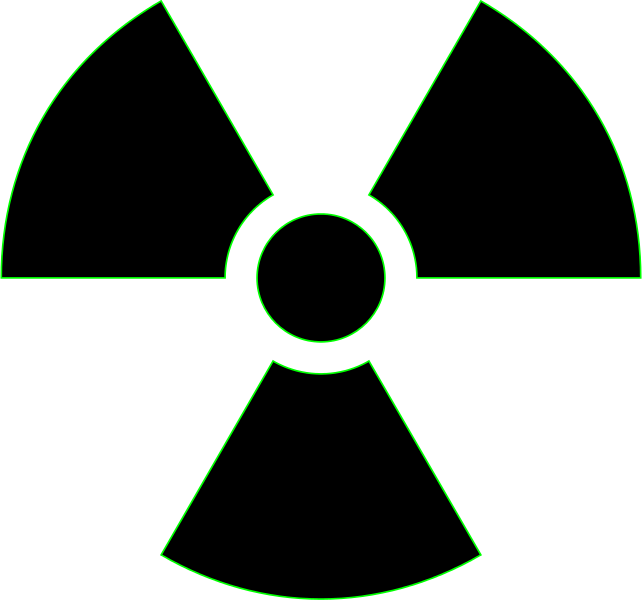 Radiation Warning Symbol - Radiation Symbol Black And White (642x600)