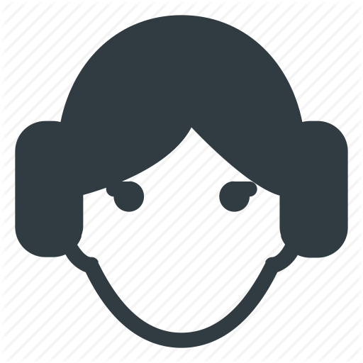 Princess Leia Clipart Head - Leia Star Wars Icon Png (512x512)
