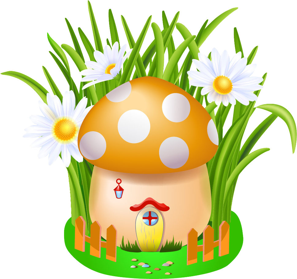Cartoon House Mushroom - Mushroom (1024x1024)