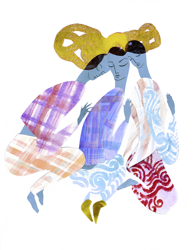 This Collage 'kriebelen' I've Made For My Sister - Illustration (670x1005)