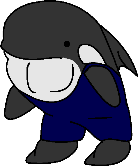 Whale Bully In A Wrestling Singlet By Hoonfakedex - Cartoon (800x600)