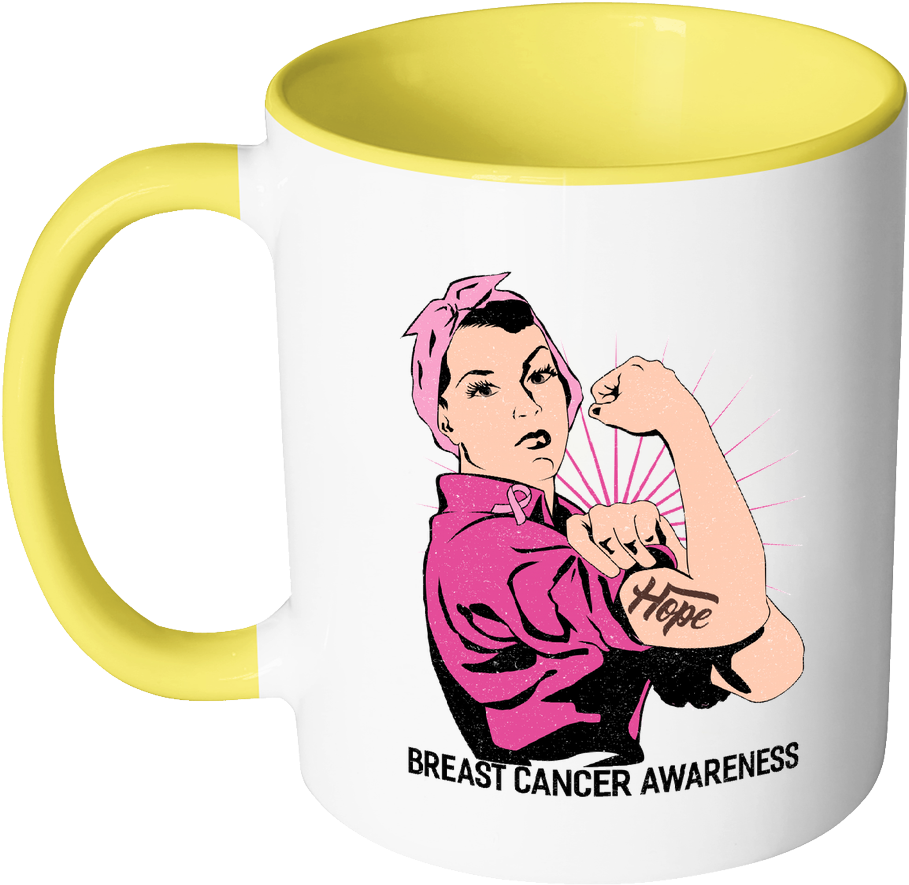 Hope We Can Do It Breast Cancer Awareness Awesome 7color - Mug (1024x1024)