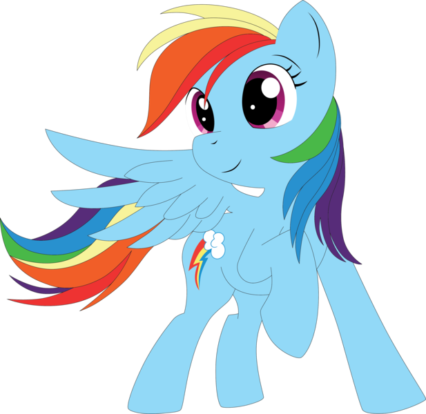 Pony Horse Legendary Creature Clip Art - Rainbow Dash (617x600)