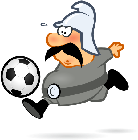 Playing Football Cartoon 25, Buy Clip Art - Scalable Vector Graphics (500x505)