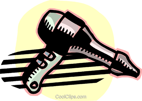 Blow Dryer/ Hair Dryer Royalty Free Vector Clip Art - Illustration (480x344)
