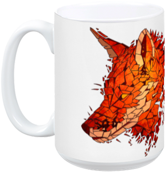 Red Fox Mug - Red Fox (384x408)