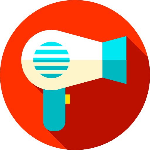 Hair Dryer Free Icon - Health And Safety Symbols (512x512)