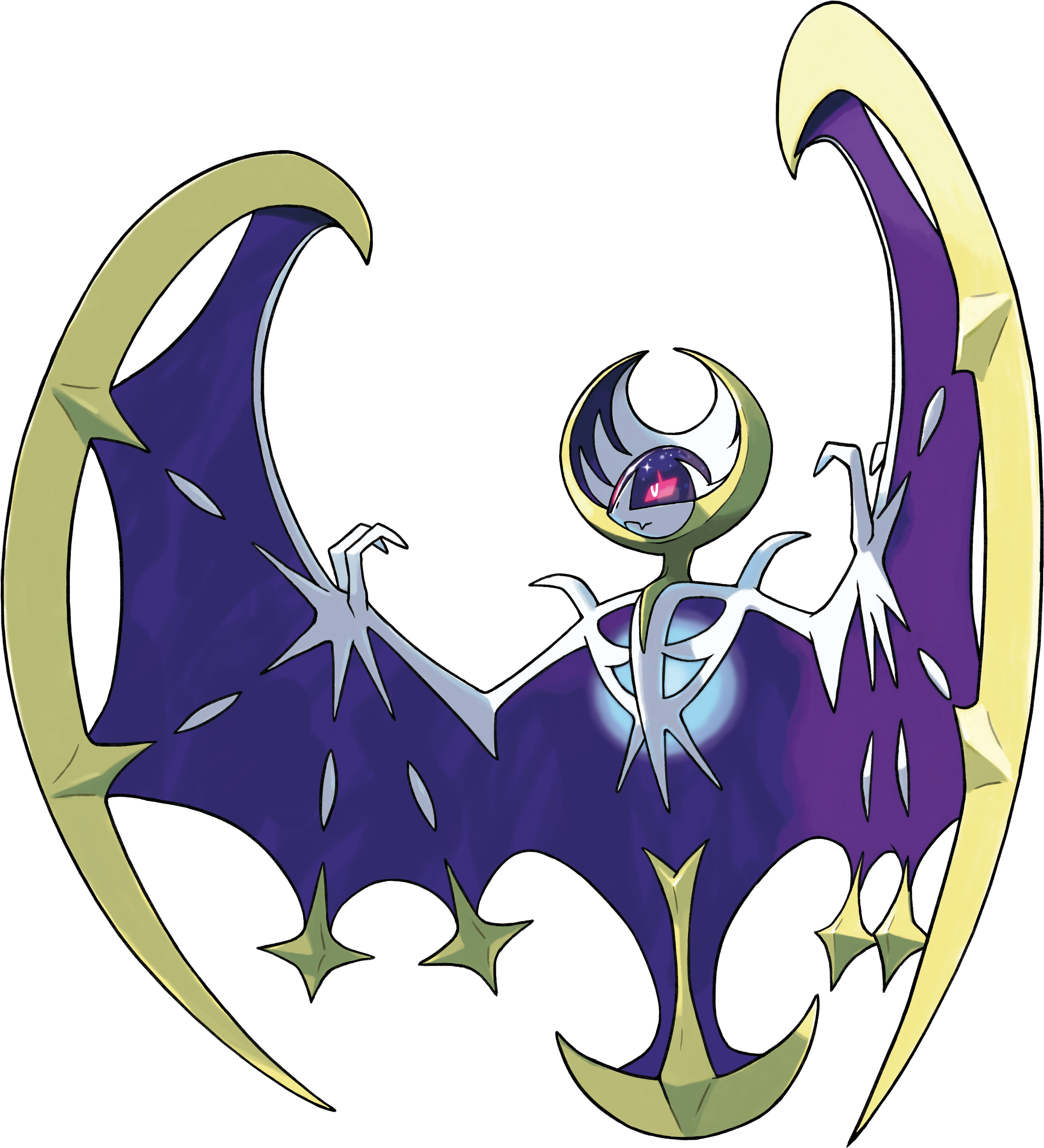 Pokemon Sun And Moon Lunala (3949x3809)