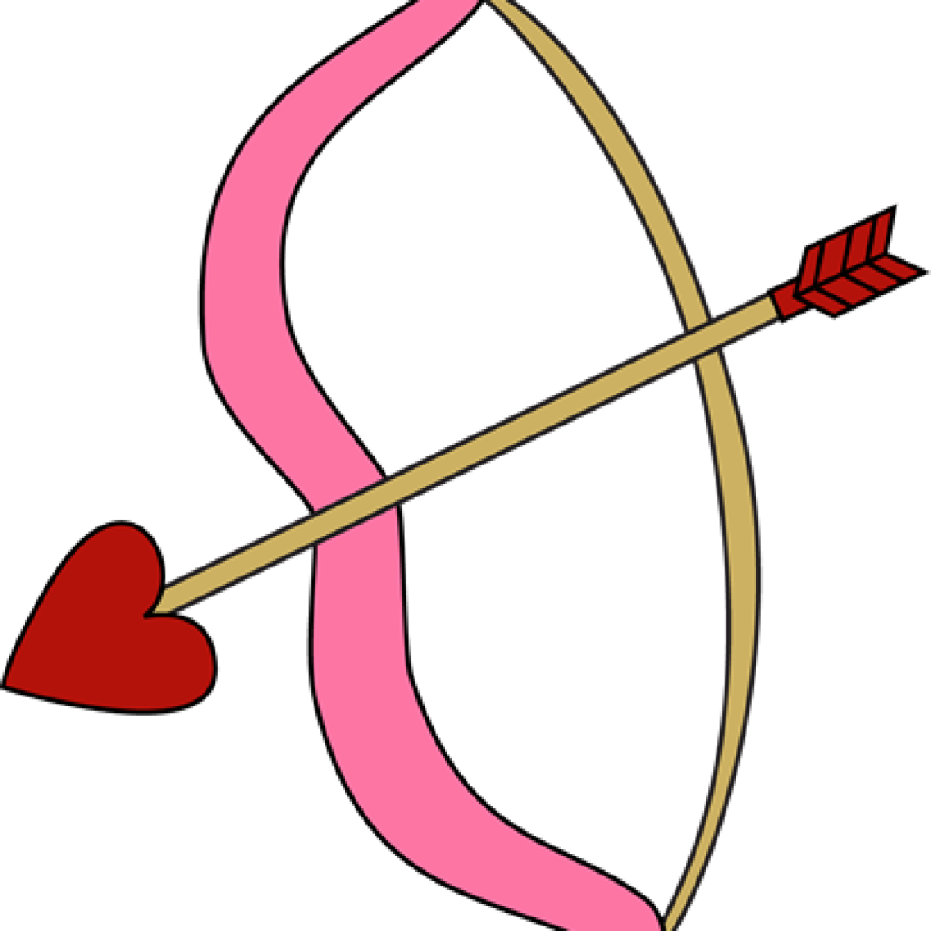 Bow And Arrow Clipart Valentines Day Bow And Arrow - Cupid Bow And Arrow (1024x1024)