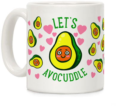 Lets Avocuddle Coffee Mug - Coffee (484x484)