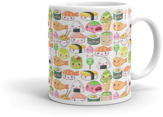 Japanese Foods Mug, Colorful Mug, Kawaii Mug, Sushi - South Park (600x600)