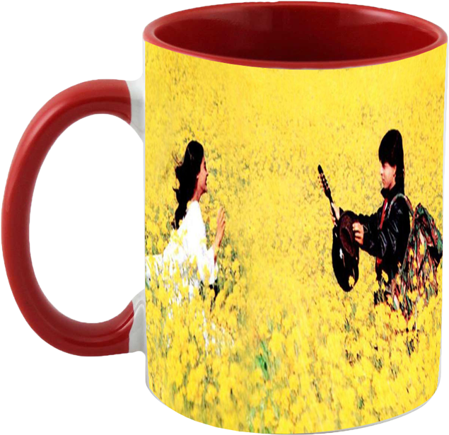 Ddlj Srk And Kajol Designed Personalized Mug By - Sahipakdo (1000x1000)