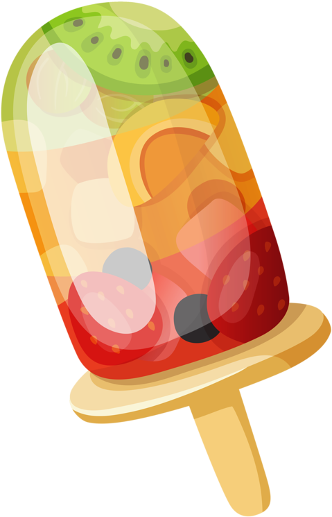 Glaces,ice Cream - Summer Fruit Clip Art (581x800)