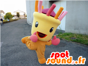 New Eppy Mascot, Yellow And Orange Man For Colored - New Spotsound Masot Yuru-chara Wu Tan Gray Cormorant (300x400)
