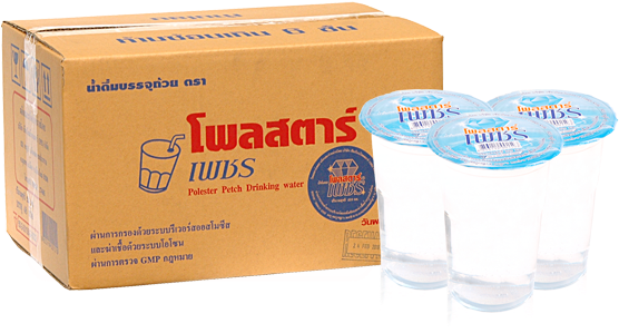 น้ำดื่มโพลสตาร์แบบถ้วย 220 มล - Plastic Cup (674x385)