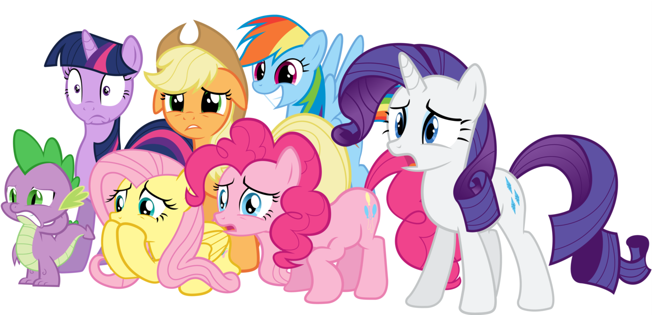 The-crusius, Floppy Ears, Fluttershy, Grin, Mane Seven, - My Little Pony (1280x614)