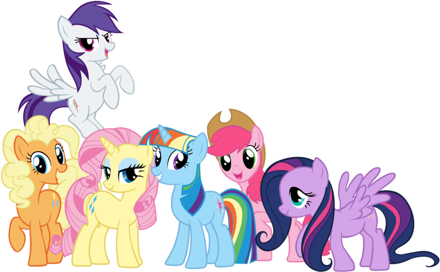 Mane 6 Swapped Colors By Shadowhedgiefan91 - Mane 6 Mane Swap (900x567)
