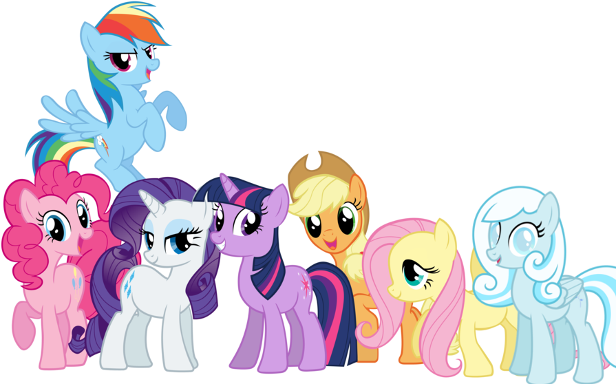 Snowdrop And Mane Six By Invader-zil - My Little Pony Friendship (900x567)