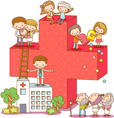 Cartoon Hospital Illustration - Illustration (602x708)