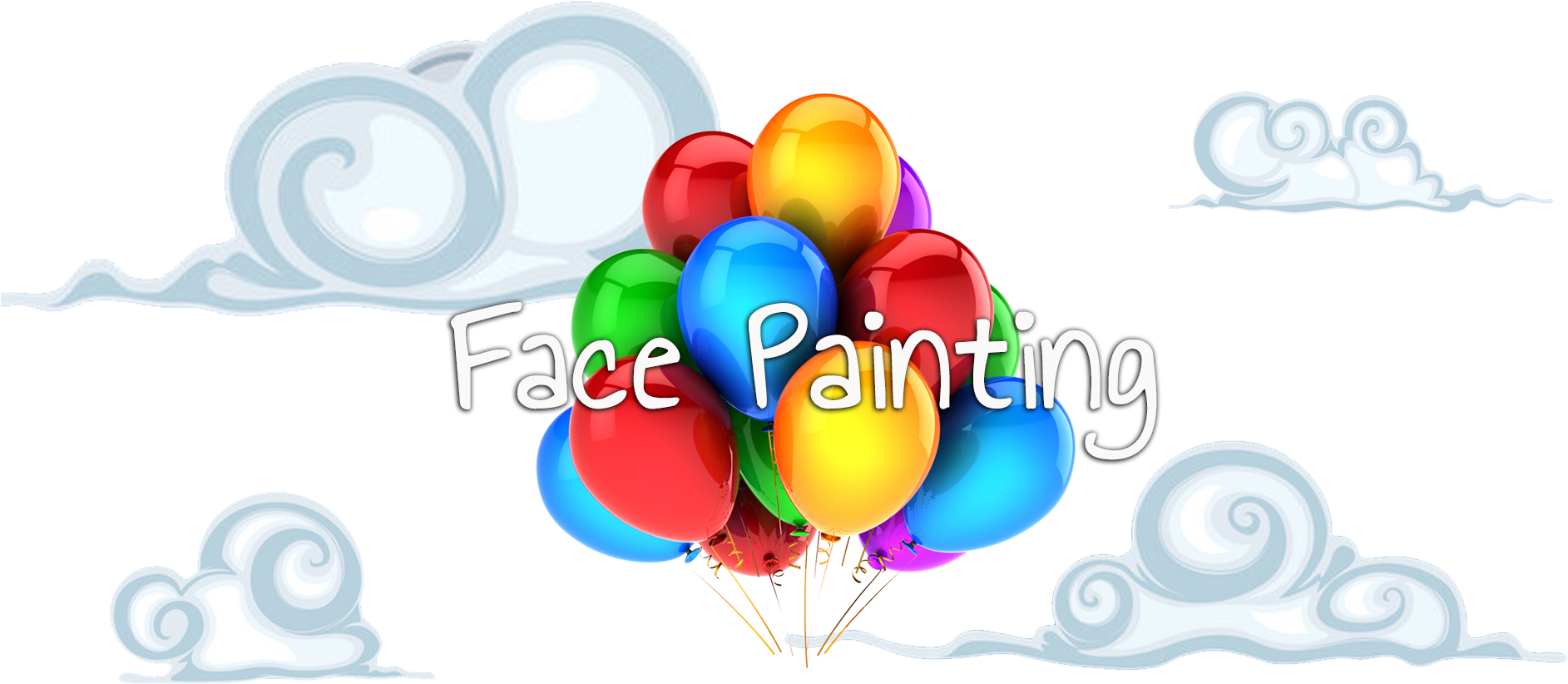 Face Painter Ft - Balloons Transparent (1935x840)