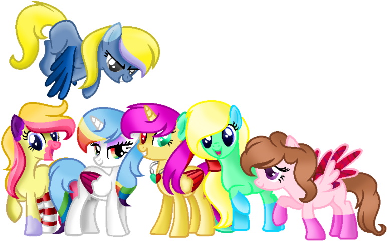 Mlp- My Mane Six ^ ^ By Bloodlover2222 - Cartoon (900x527)