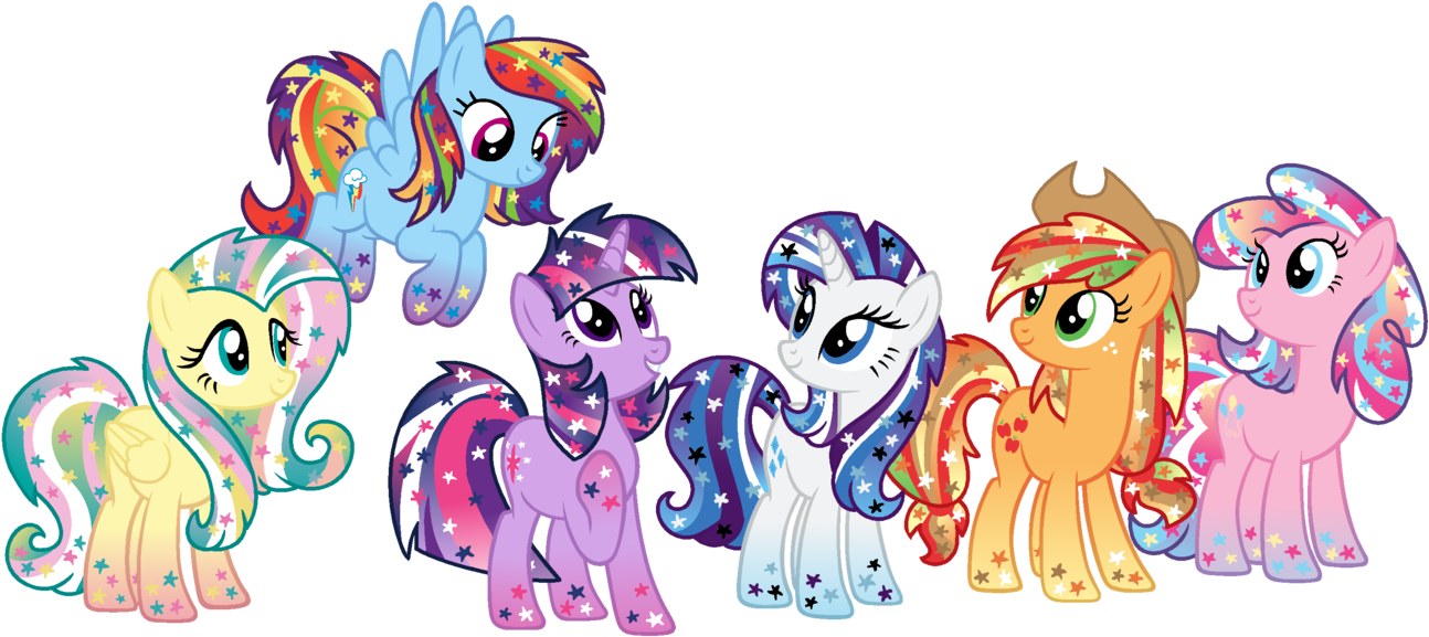 Thought I'd Try Designing The Mane Six As Universe - Mlp Mane Six Base (1327x602)
