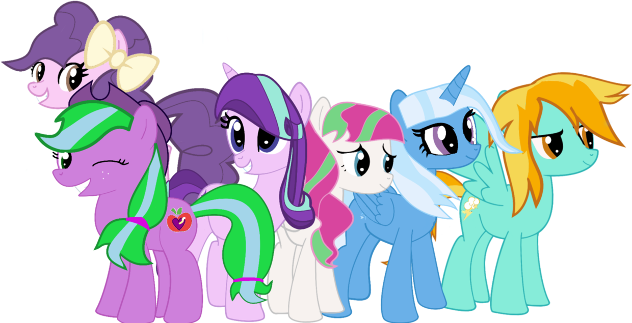 Mlp Au Mane 6 By Magictimeymare12 - My Little Pony: Friendship Is Magic (1249x640)