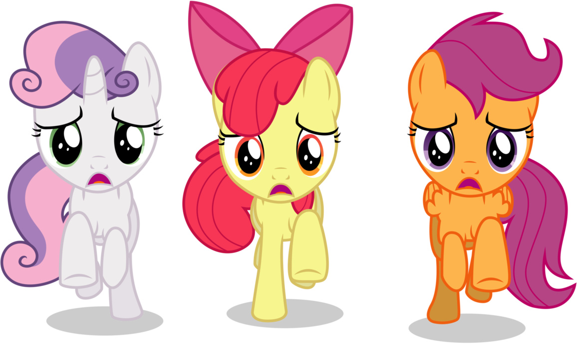 Running Away By Caliazian On Deviantart - Mlp Cmc Running (1156x691)