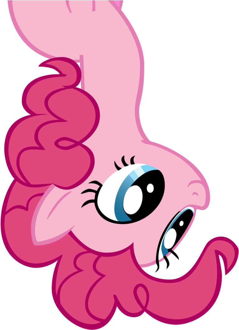 Biodegradablebox, Dead Source, Pinkie Pie, Safe, Simple - Pinkie Pie Upside Down (900x1093)
